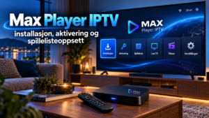 Max Player IPTV: installasjon, aktivering og spillelisteoppsett